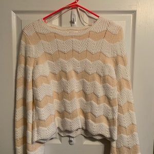 Lauren Conrad sweater. Long sleeves that flare at the bottom. Size M